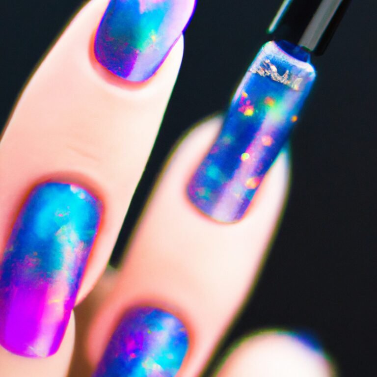 Holographic Nail Magic: Adding Dimension and Hues to Your Nails